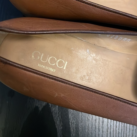 Gucci Tan Leather Tassel Loafers Women's Classic Vintage Size 9AA - Picture 7 of 13